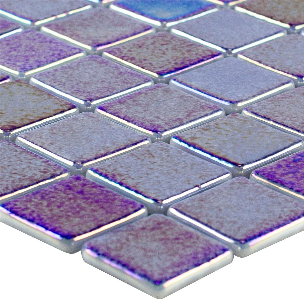 Glas Schwimmbad Pool Mosaik McNeal Dunkelblau 25