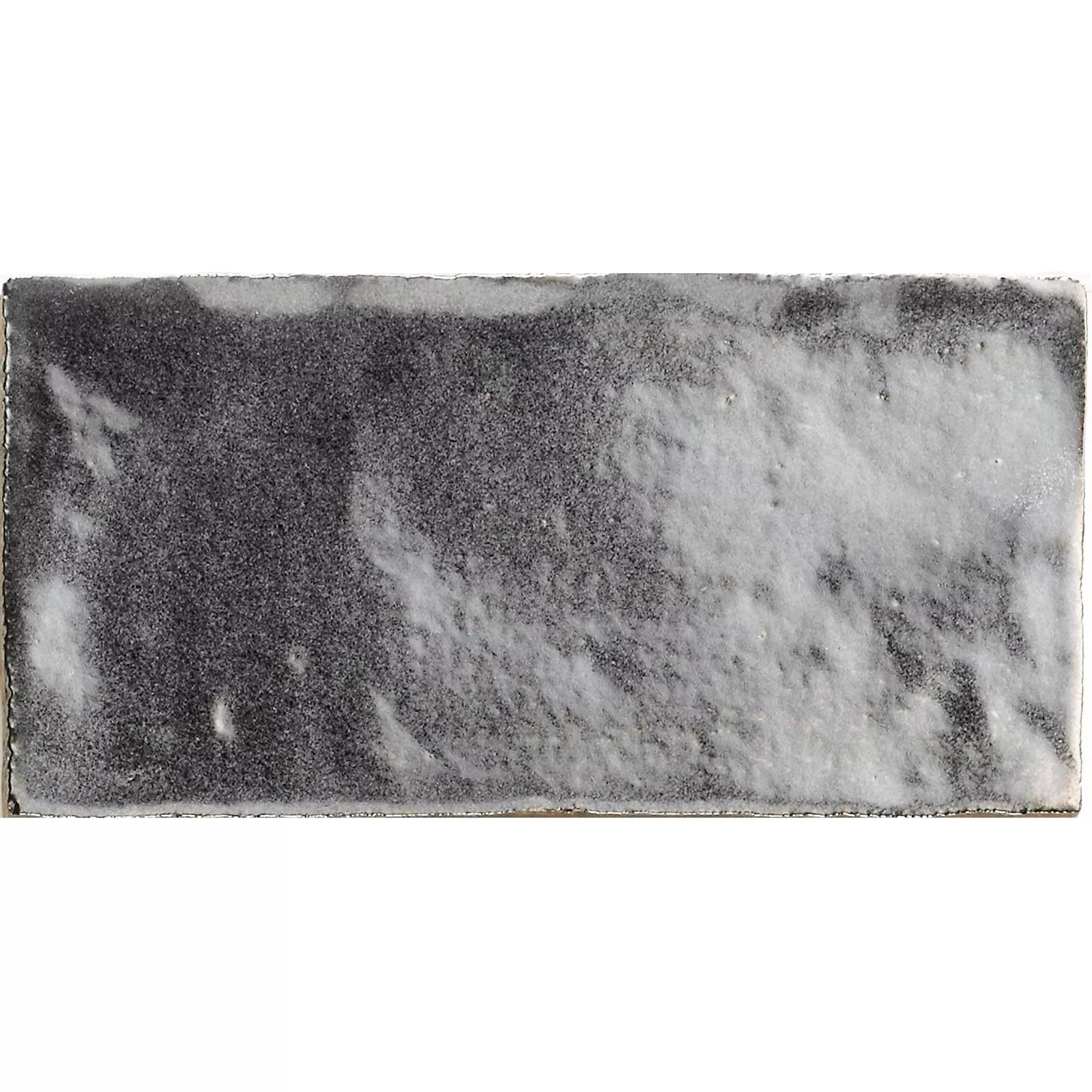 Muster Wandfliese Algier Handgemacht 7,5x15cm Silber
