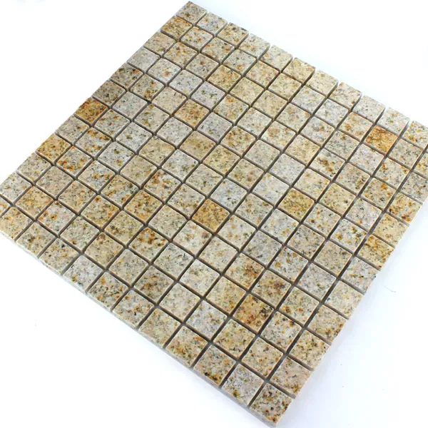 Mosaikfliesen Granit 23x23x8mm Braun