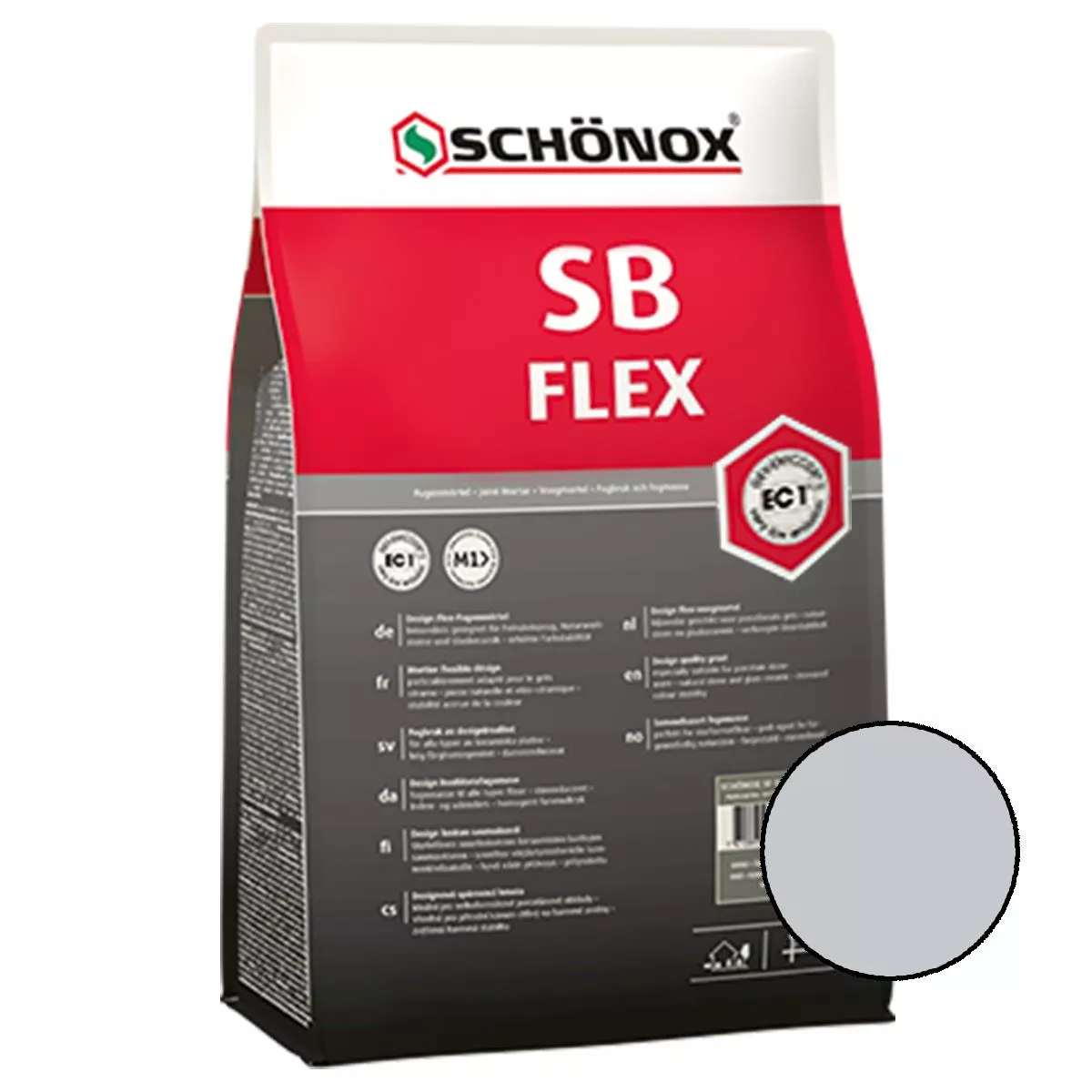 Fugenmörtel Schönox SB Flex Silbergrau 15 Kg