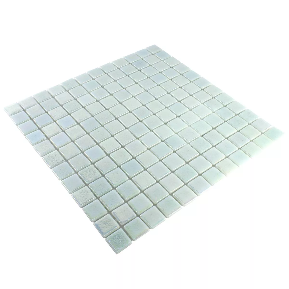 Muster von Glas Schwimmbad Pool Mosaik McNeal Weiß 25