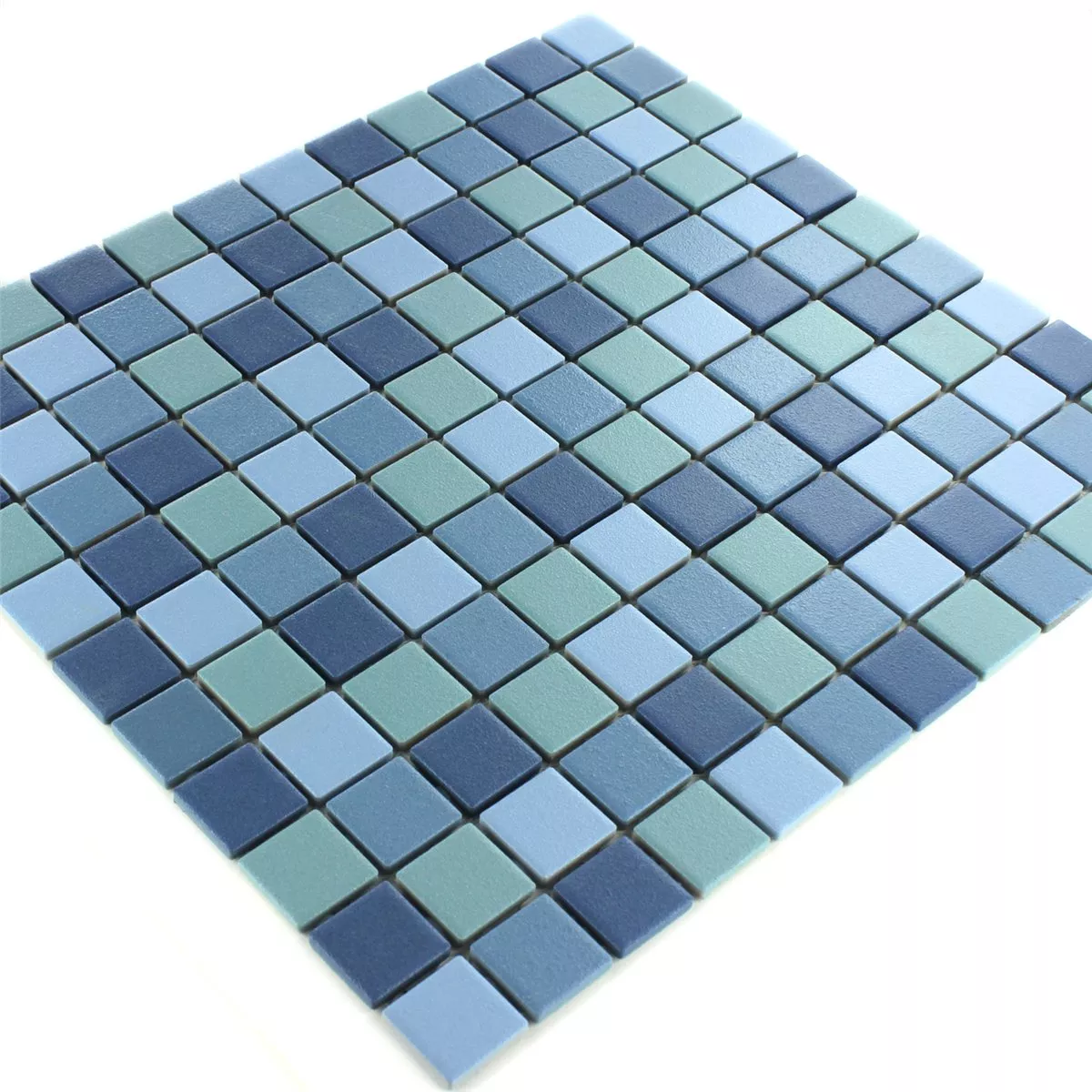 Mosaikfliesen Keramik Rutschhemmend Blau Mix