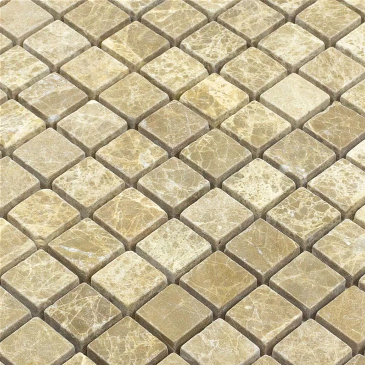 Muster von Marmor Naturstein Mosaik Fliesen Menia Beige