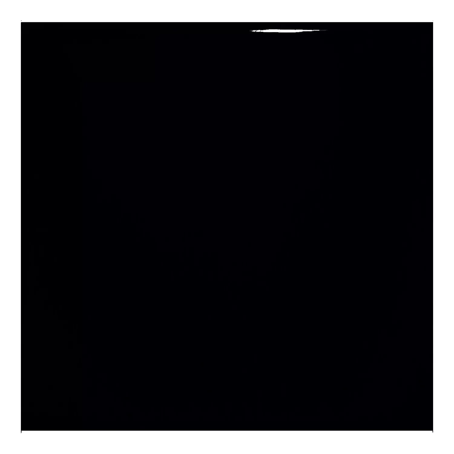 Metrofliese Schwarz Glänzend 10x10 cm Ohne Facette Freyburg Negro