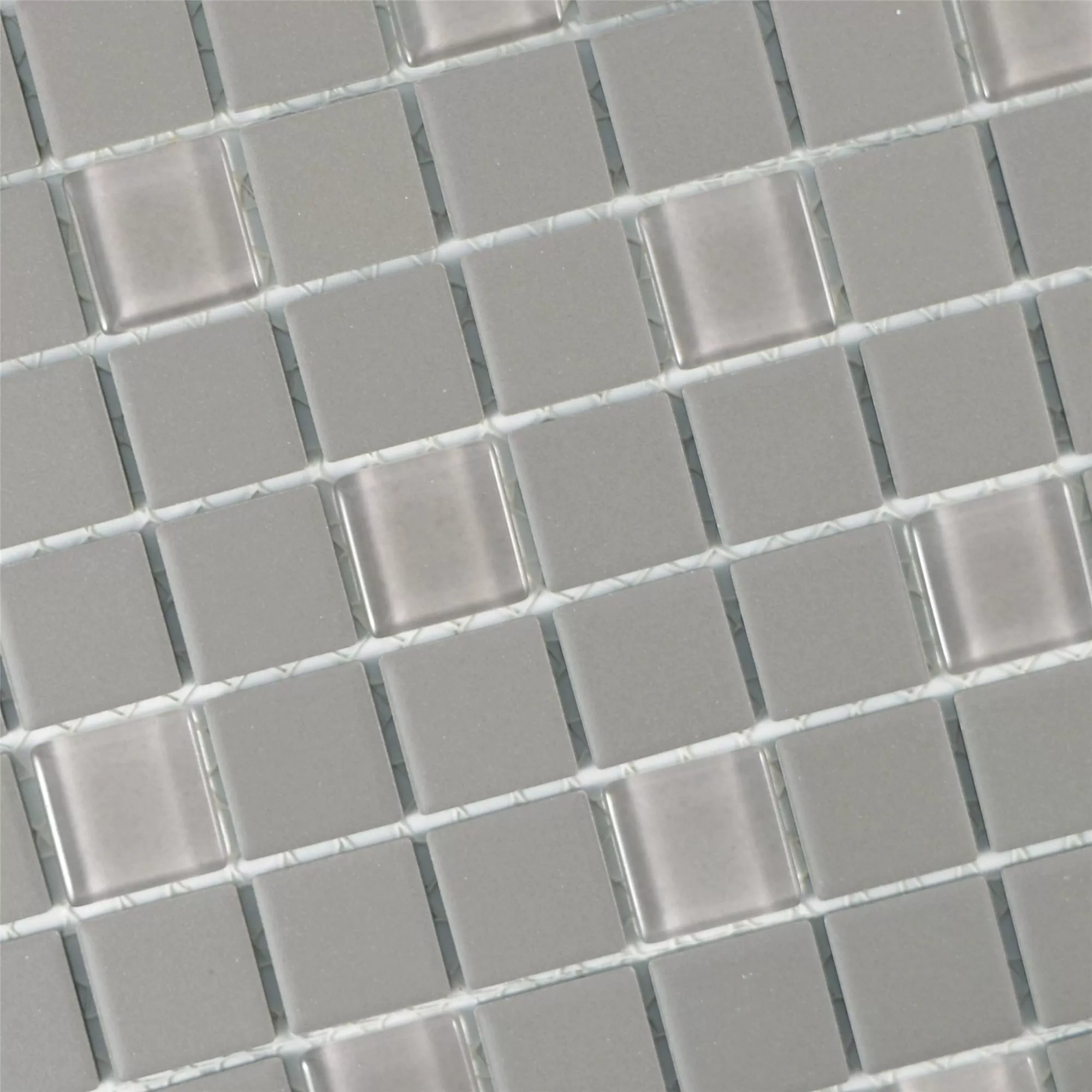 Mosaikfliesen Unglasiert Garden Grau Quadrat