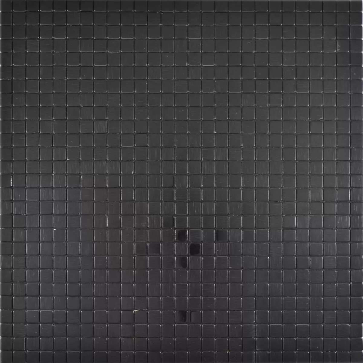 Muster von Metall Mosaikfliesen Wygon Selbstklebend Schwarz 10mm