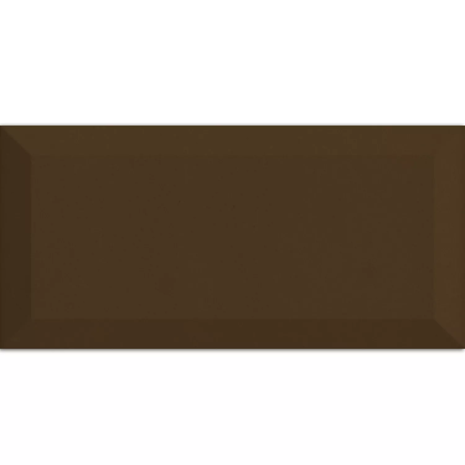 Metro Wandfliesen Siena Dunkelbraun Facette 10x20cm Metro Wandfliesen Siena Dunkelbraun Facette 10x20cm