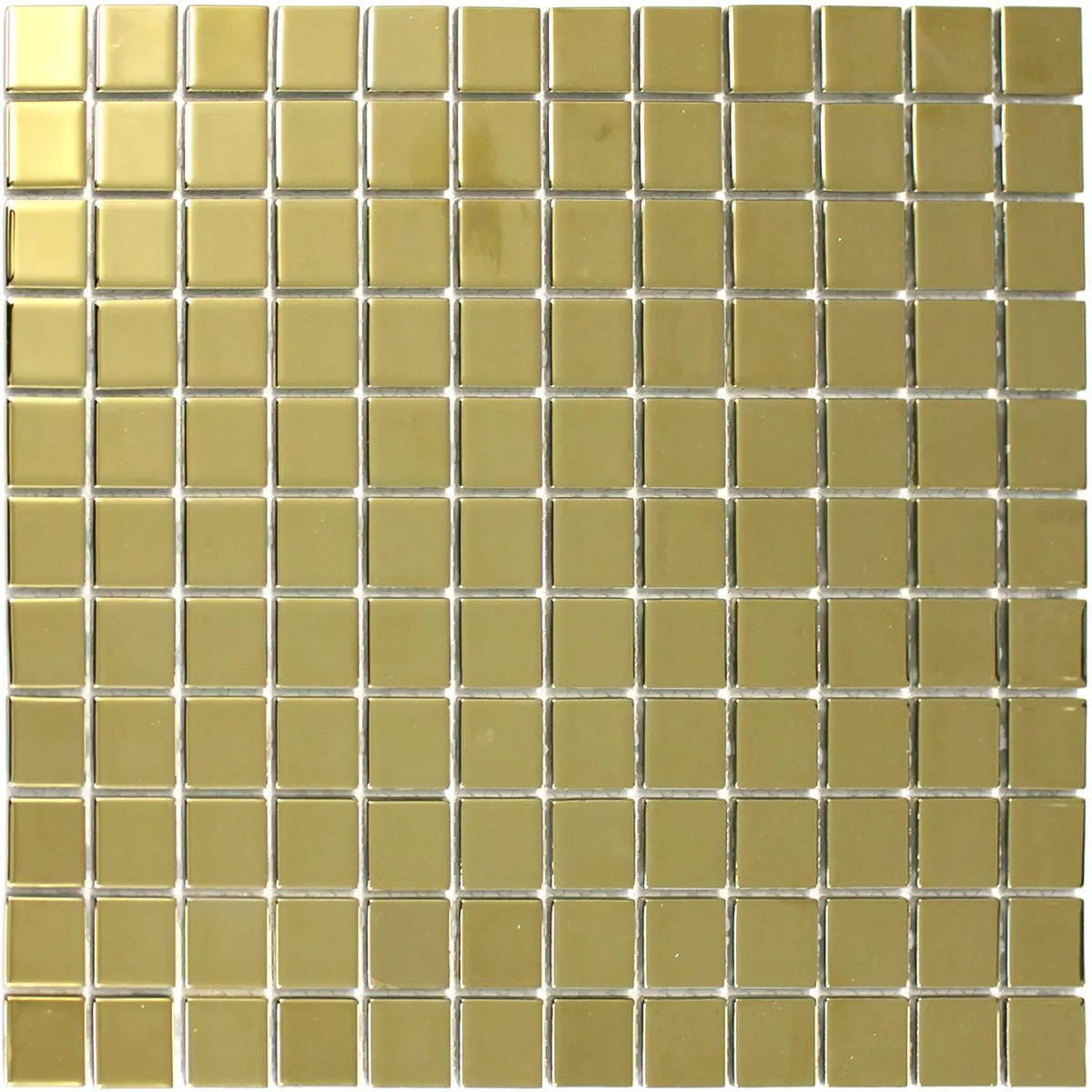 Glasmosaik Fliesen Gold Uni Alvor