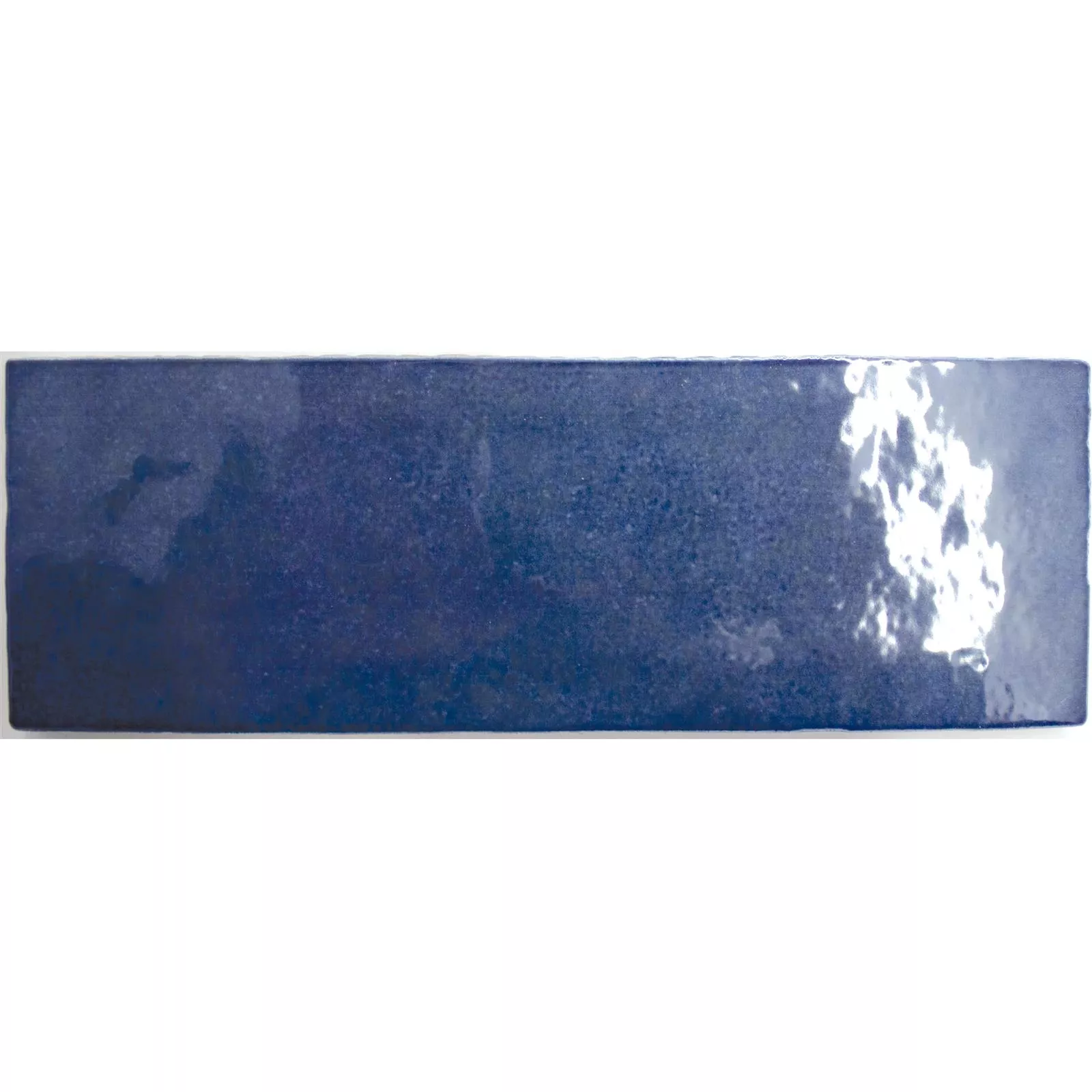 Muster Wandfliesen Concord Wellenoptik Blau 6,5x20cm