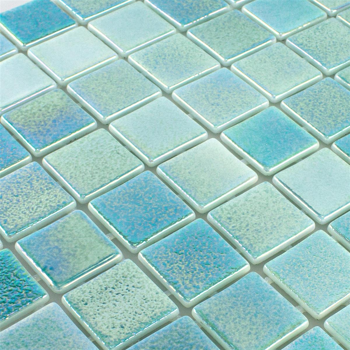 Glas Schwimmbad Pool Mosaik McNeal Türkis 38