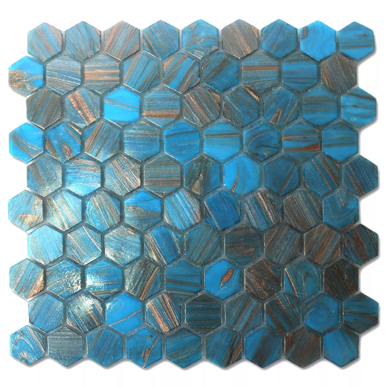 Mosaikfliesen Trend-Vi Glas Hexagonal 242