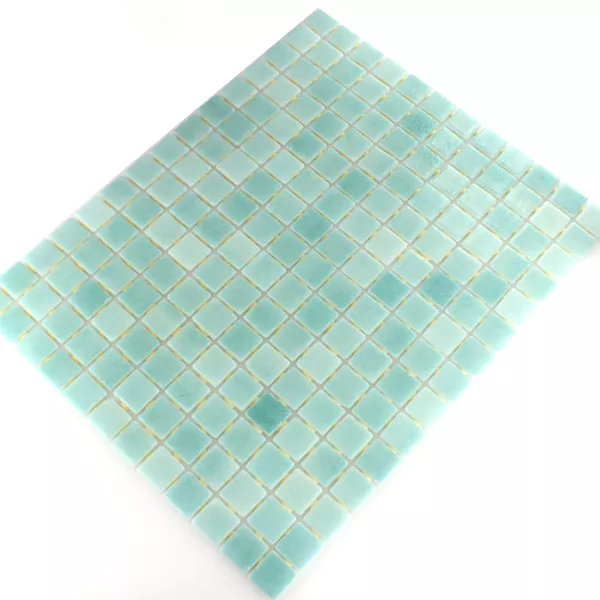 Glas Schwimmbad Pool Mosaik 25x25x4mm Türkis Mix Glas Schwimmbad Pool Mosaik 25x25x4mm Türkis Mix