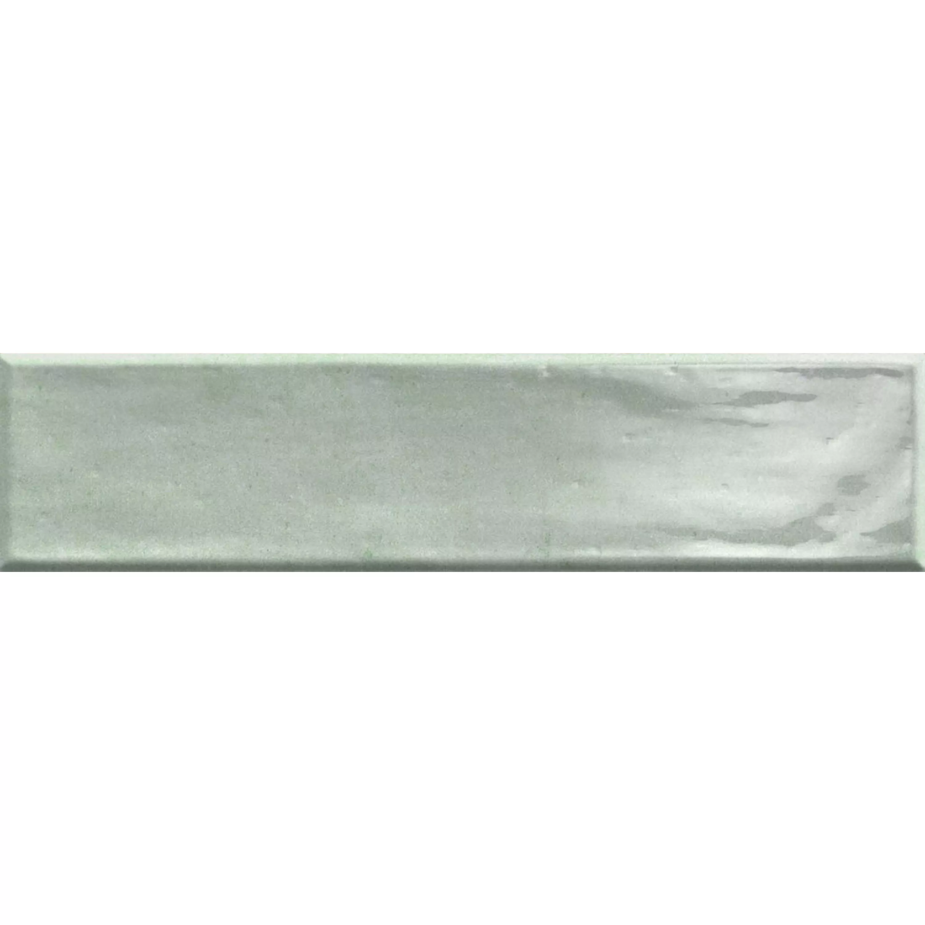Wandfliesen Tropea Glänzend Gewellt Grün 7,5x30cm Wandfliesen Tropea Glänzend Gewellt Grün 7,5x30cm