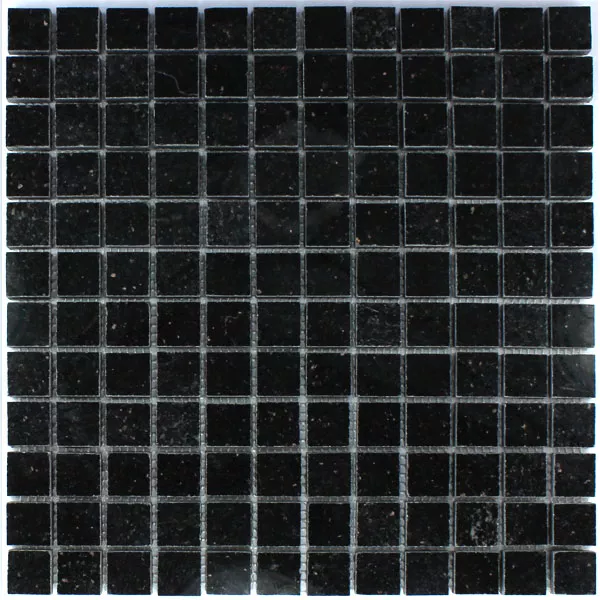 Mosaikfliesen Granit 23x23x8mm Galaxy Schwarz