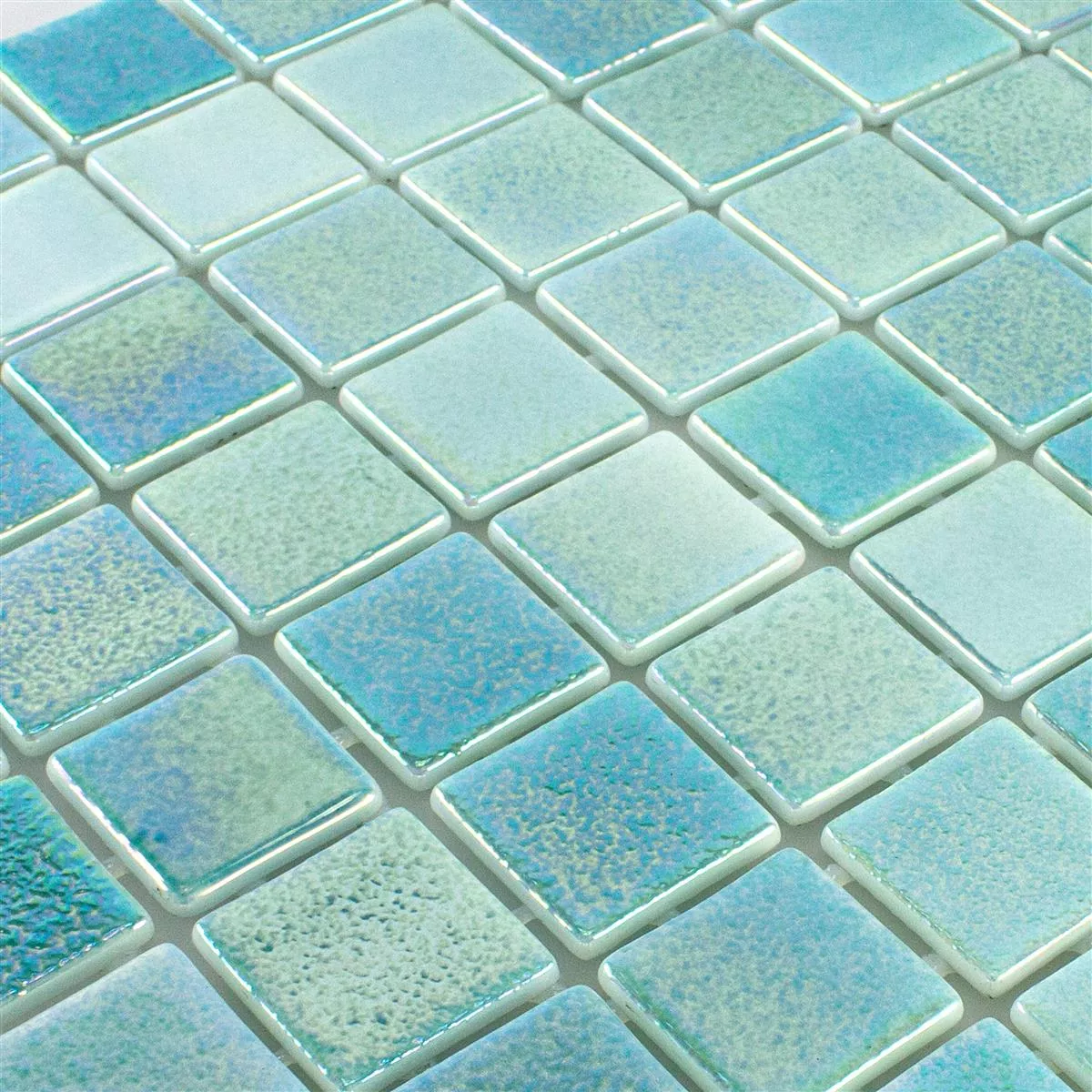 Muster von Glas Schwimmbad Pool Mosaik McNeal Türkis 38
