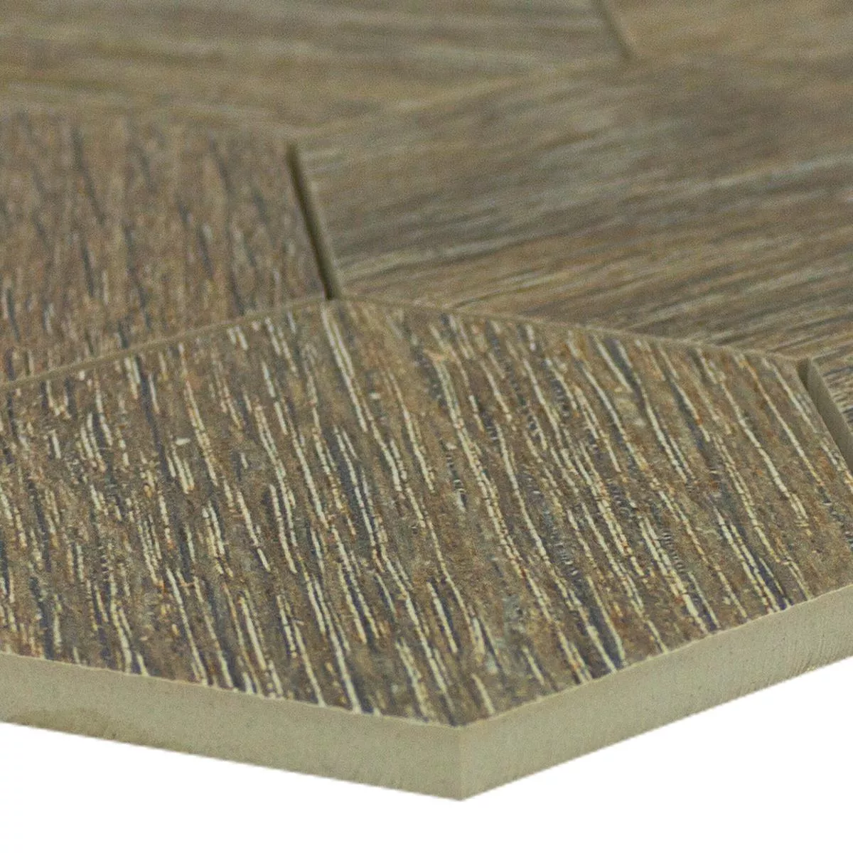 Feinsteinzeug Mosaikfliesen Hexagon Straubing Braun Feinsteinzeug Mosaikfliesen Hexagon Straubing Braun