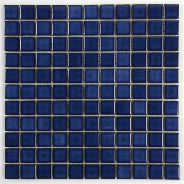 Muster von Mosaikfliesen Keramik  Blau