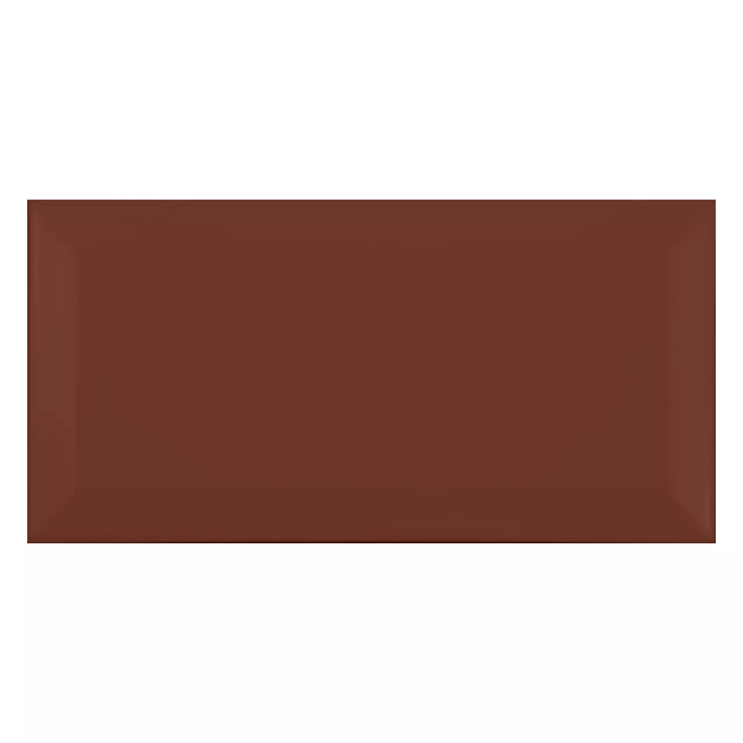 Metrofliese Braun Matt 10x20 cm Facette Jasper Marron