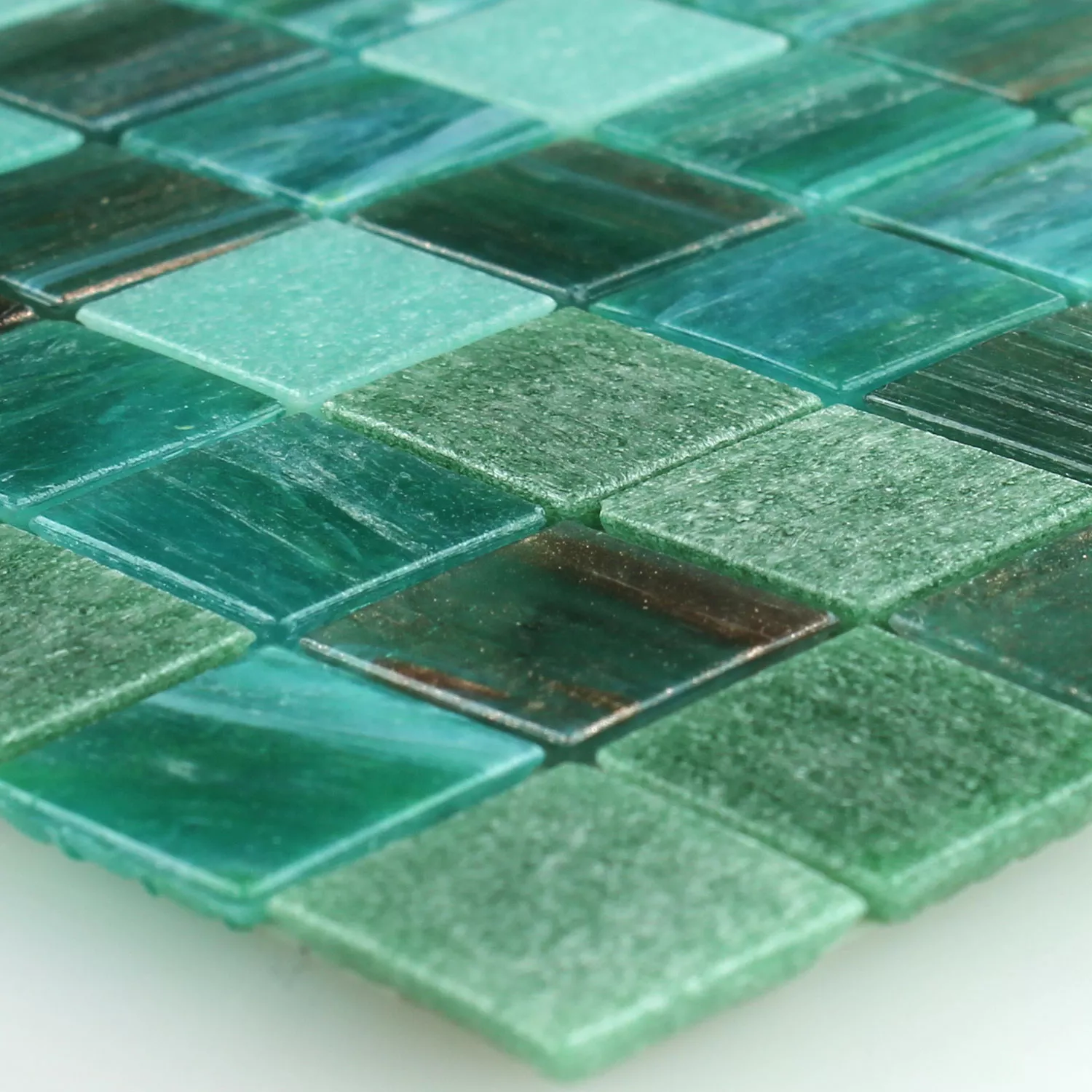 Mosaikfliesen Trend-Vi Recycling Glas Foliage