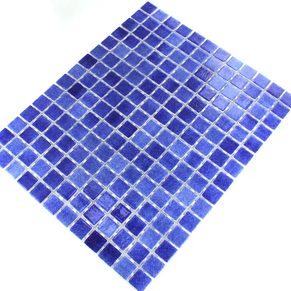 Muster von Glas Schwimmbad Pool Mosaik  Dunkelblau Mix