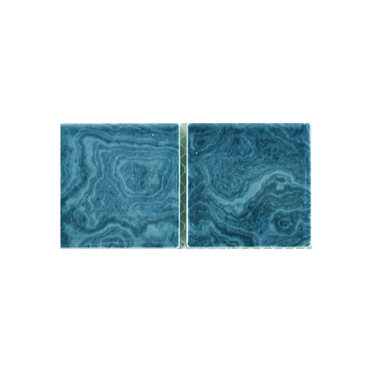 Muster von Keramik Mosaikfliesen David Grün Uni