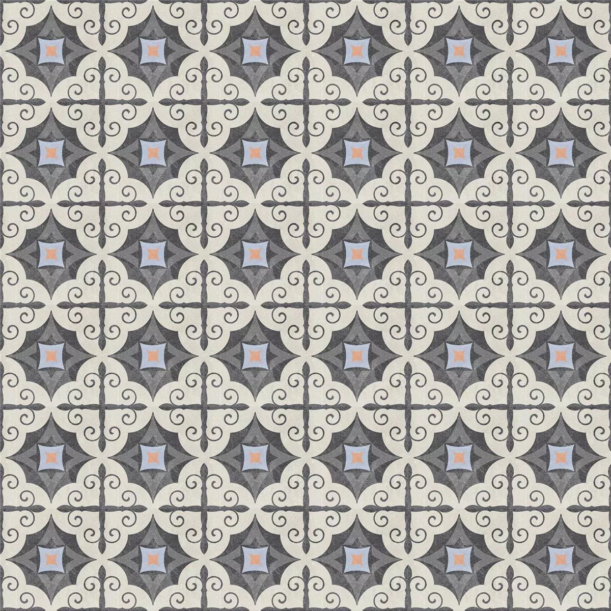 Muster Bodenfliese Zementoptik Toulon Serrano 18,6x18,6cm