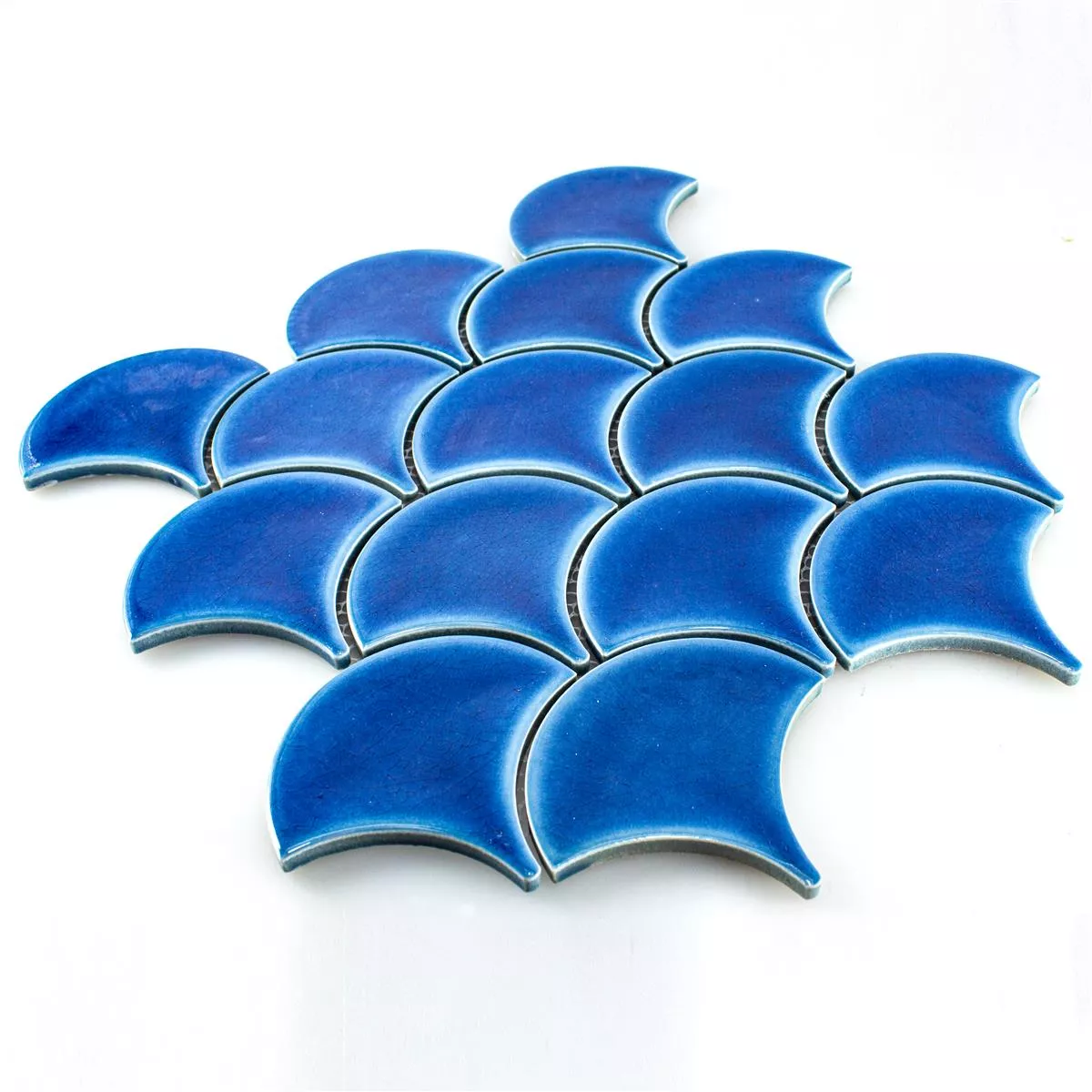 Muster von Keramik Mosaik Fliesen Newark Blau