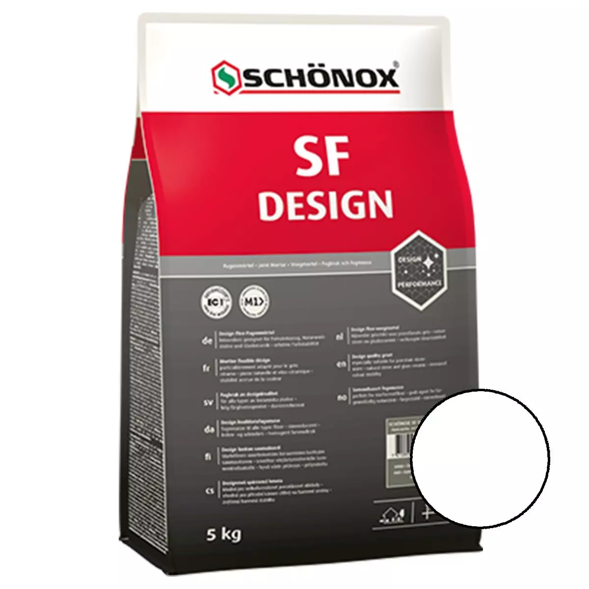 Fugenmörtel Schönox SF Design Weiß 5 Kg