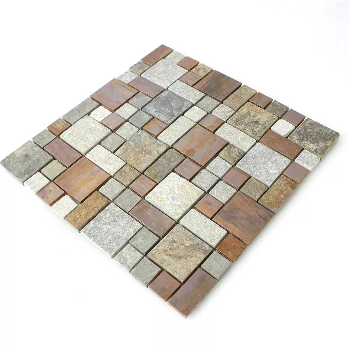 Muster von Naturstein Kupfer Mosaik Fliesen Mix
