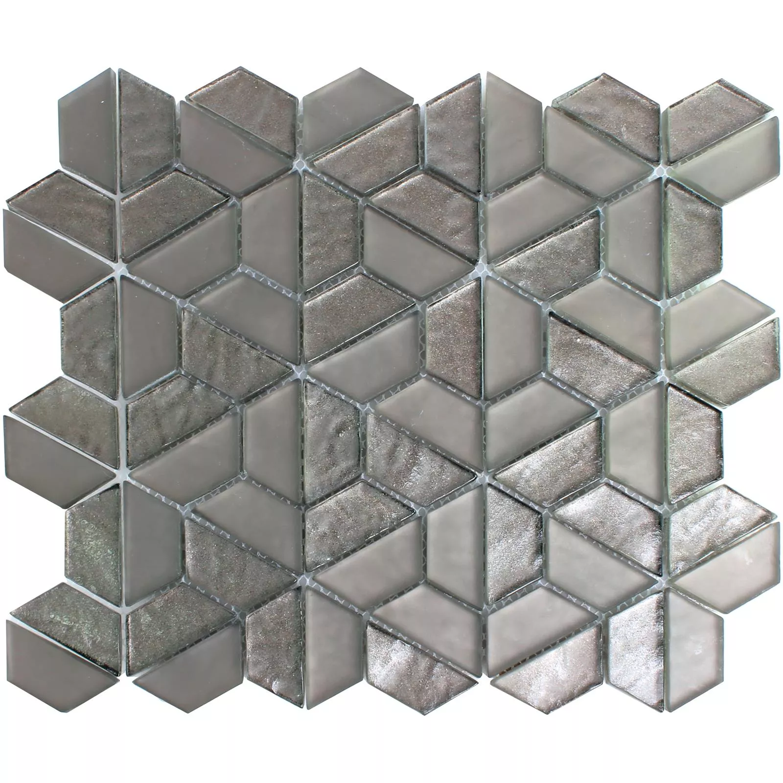 Glasmosaik Fliesen Alaaddin Hexagon Braun