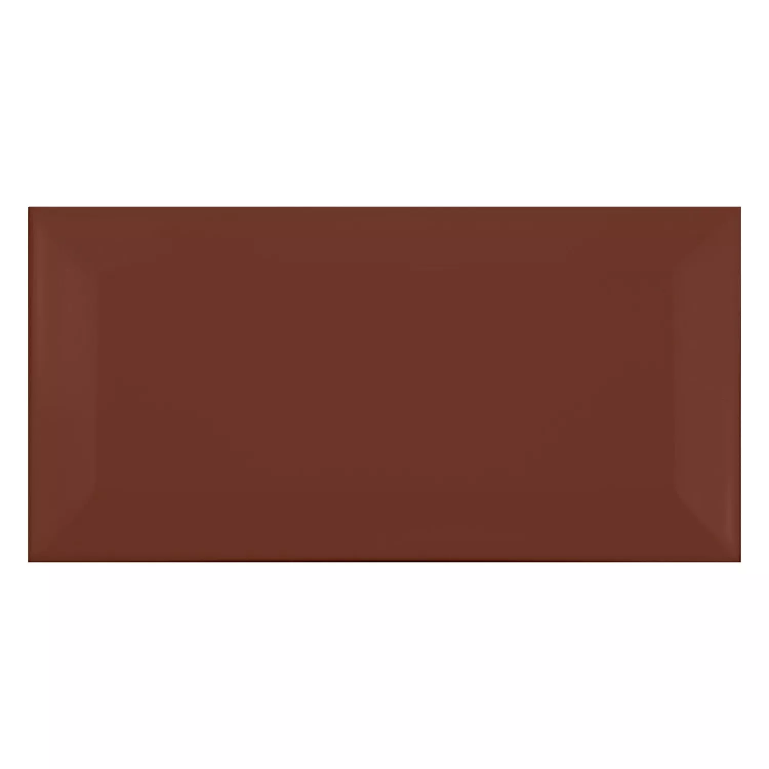 Metrofliese Braun Matt 7,5x15 cm Facette Pitcox Marron