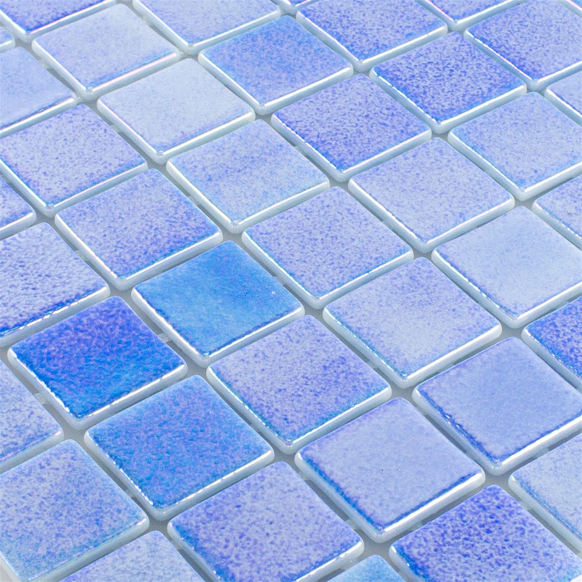 Glas Schwimmbad Pool Mosaik McNeal Blau 38