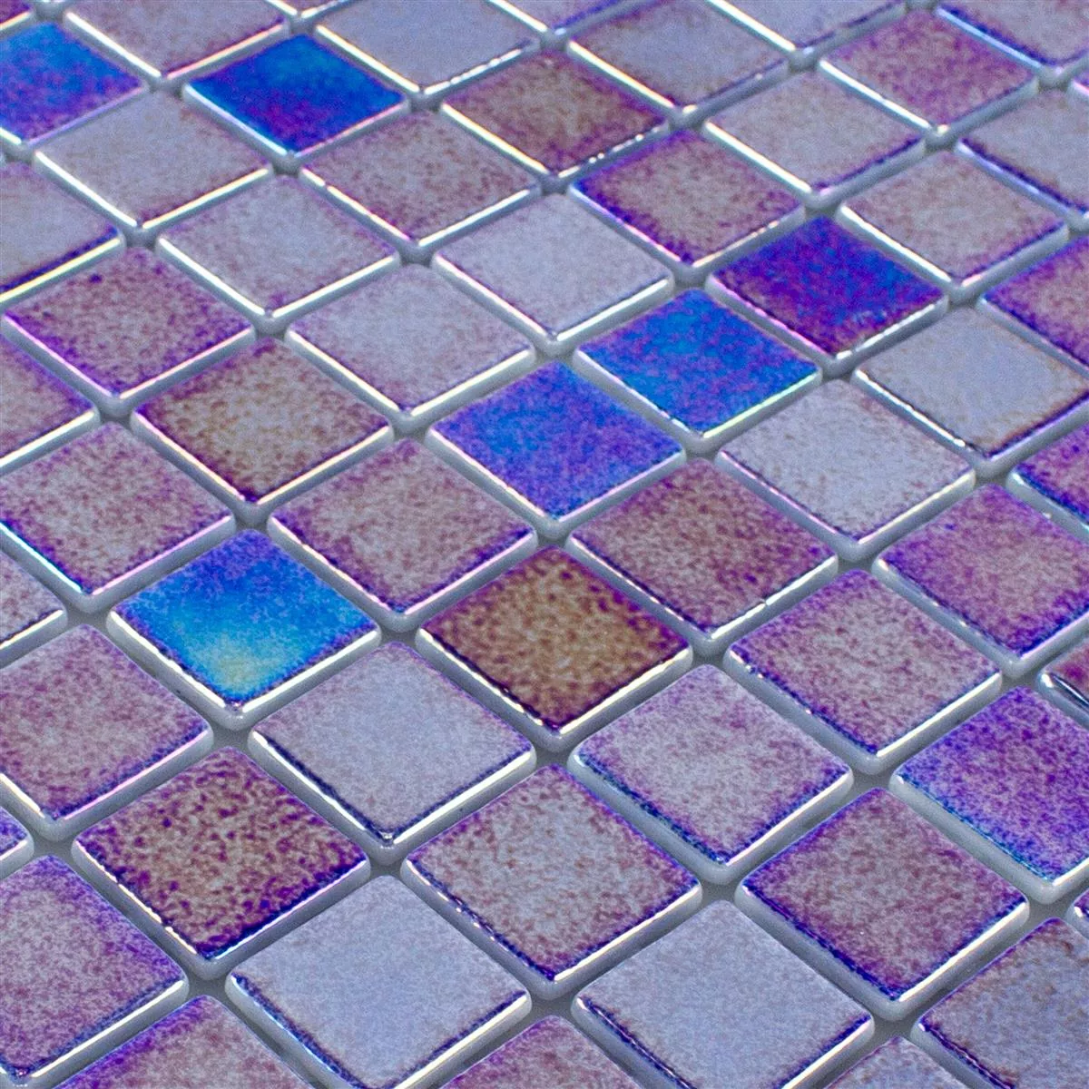 Muster von Glas Schwimmbad Pool Mosaik McNeal Dunkelblau 25
