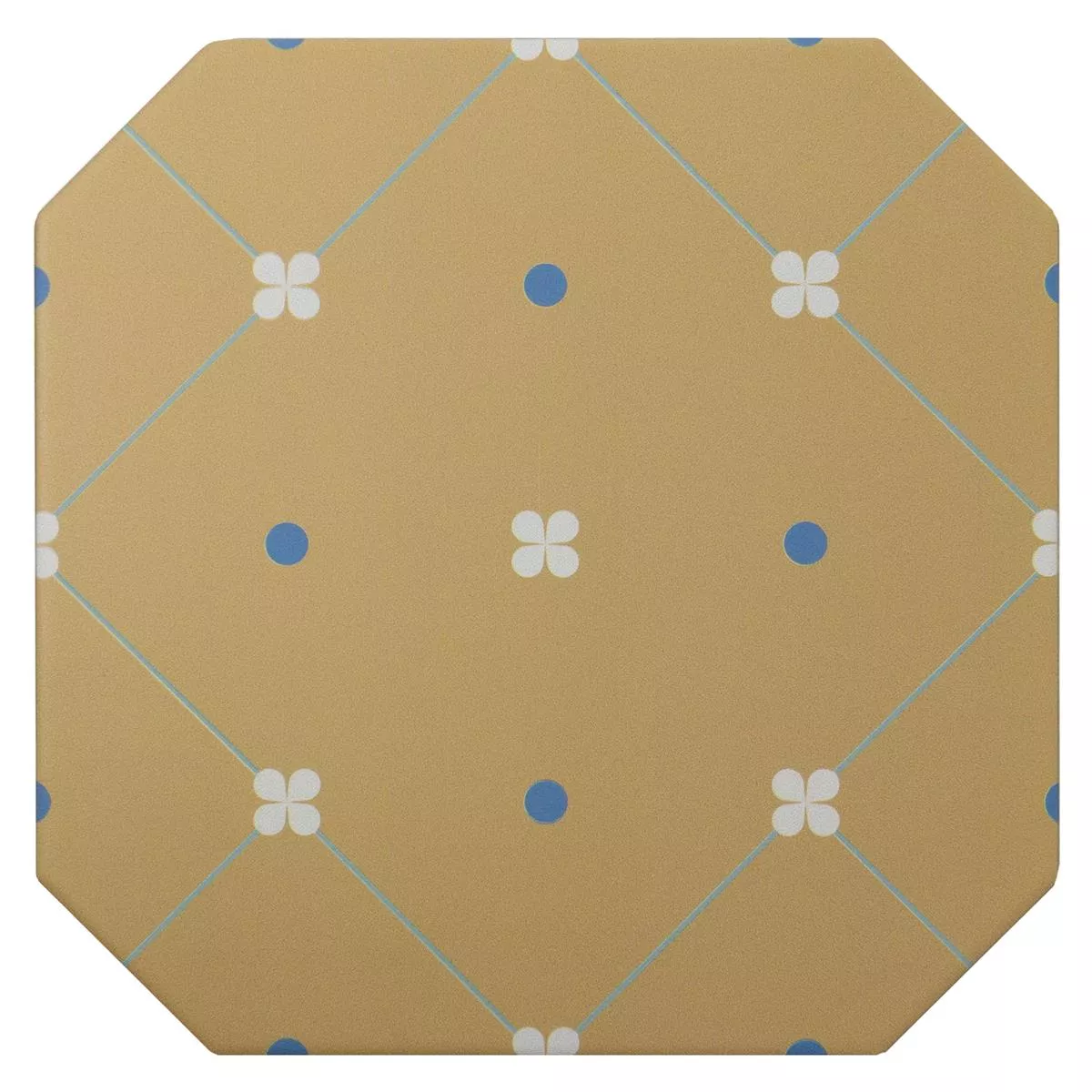 Feinsteinzeug Fliesen Genexia Decor Beige Octagon 20x20cm Feinsteinzeug Fliesen Genexia Decor Beige Octagon 20x20cm