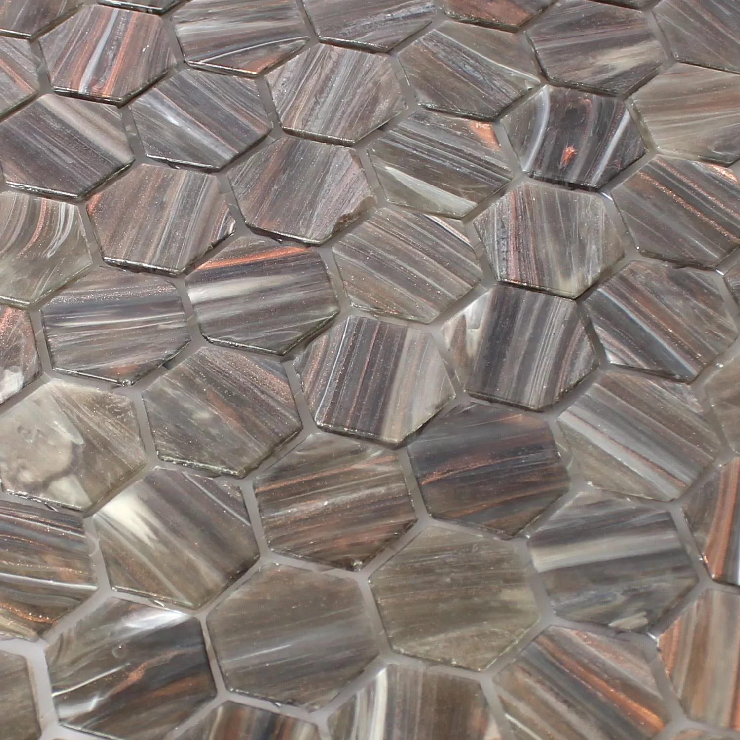 Mosaikfliesen Trend-Vi Glas Hexagonal 218