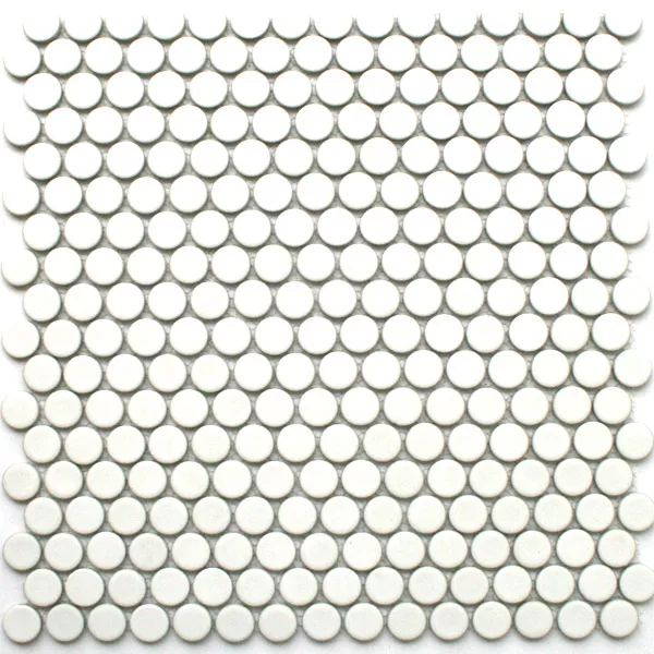 Mosaikfliesen Keramik Drop Weiss Uni