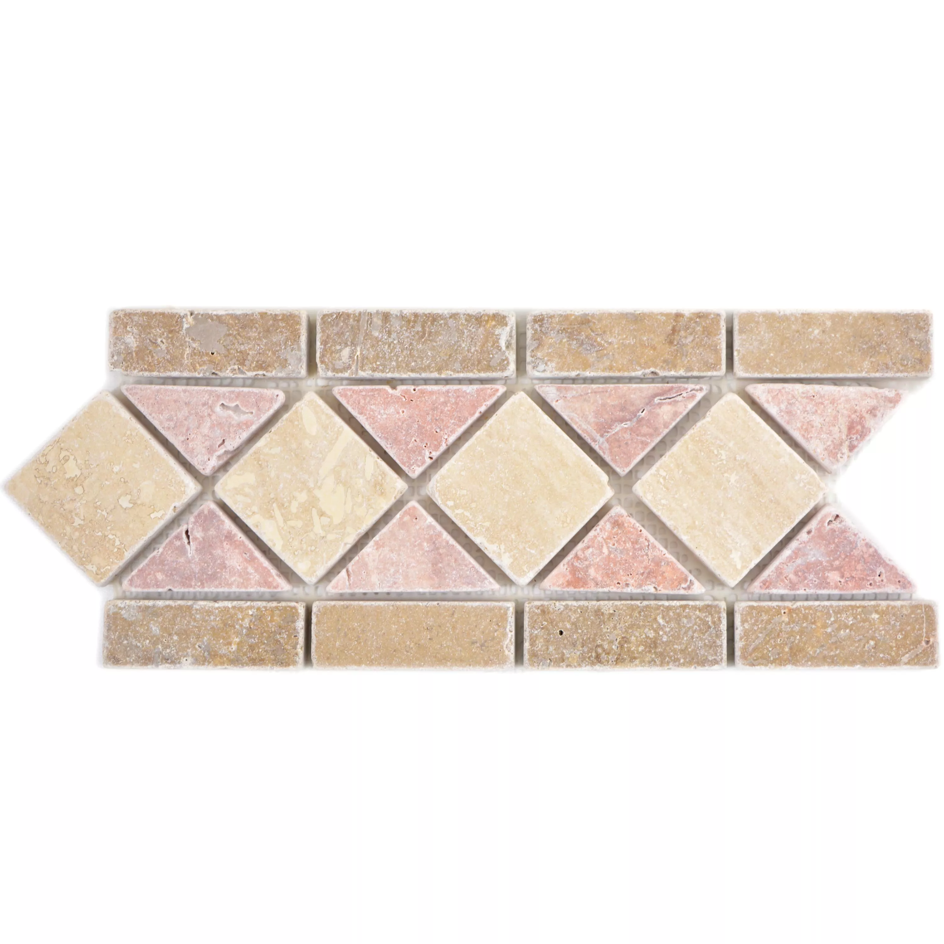 Naturstein Bordüre Headland Beige Braun Rot Naturstein Bordüre Headland Beige Braun Rot