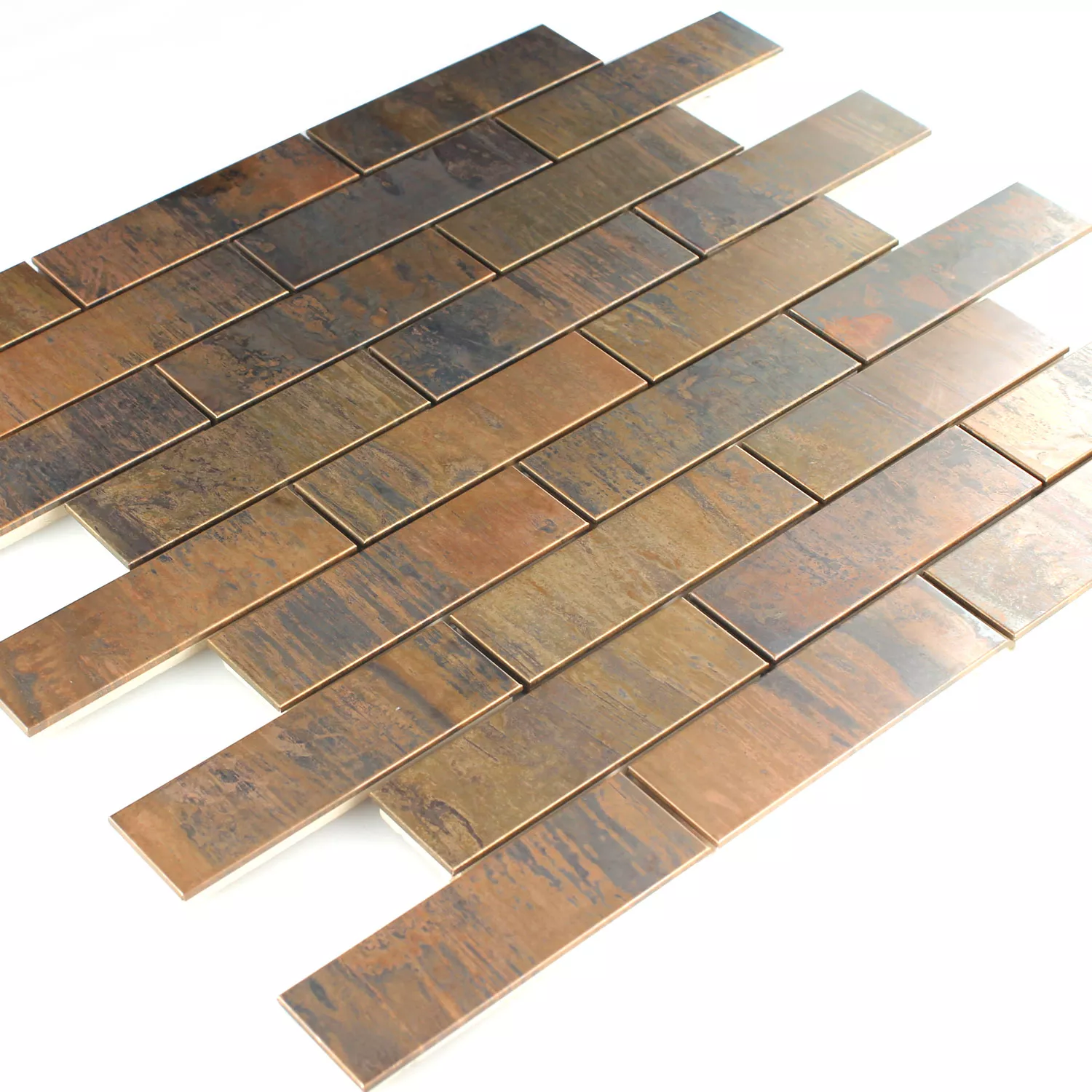 Muster von Mosaikfliesen Kupfer Design 