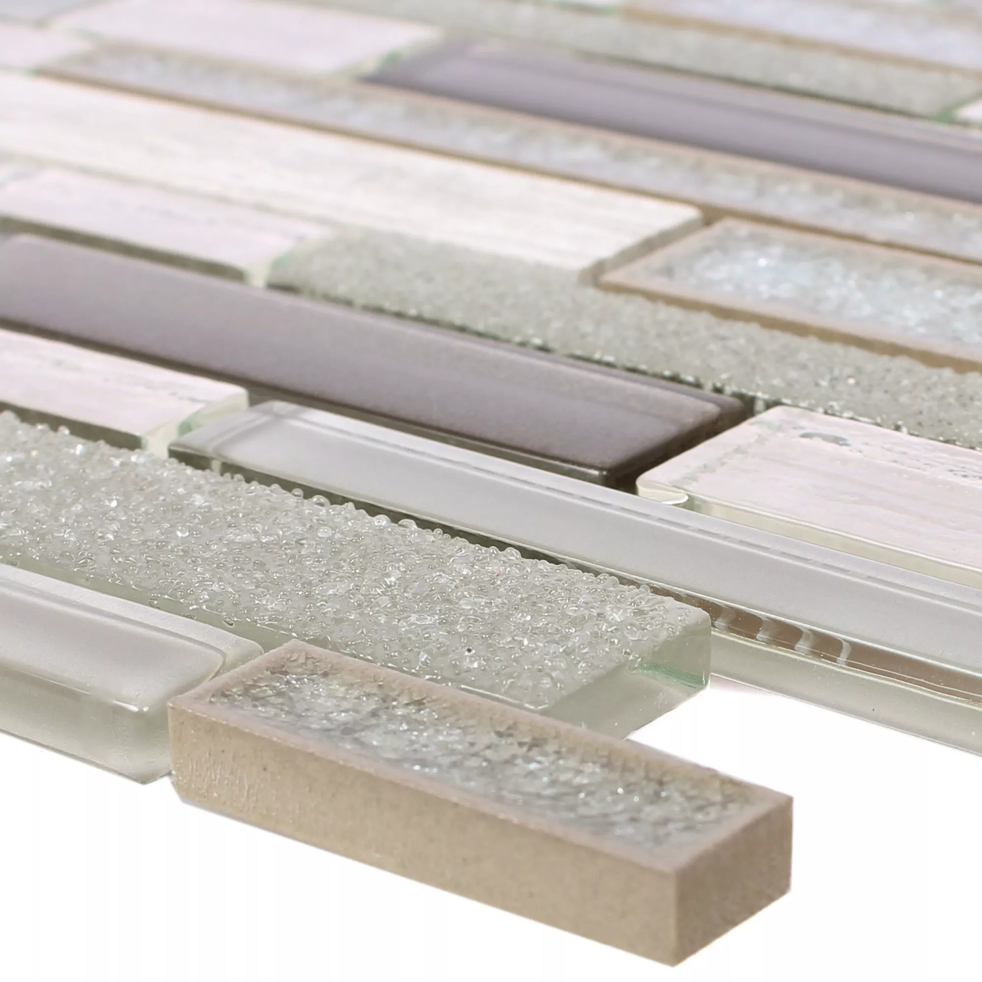 Glas Naturstein Keramik Mosaik Kozan Grau Glas Naturstein Keramik Mosaik Kozan Grau