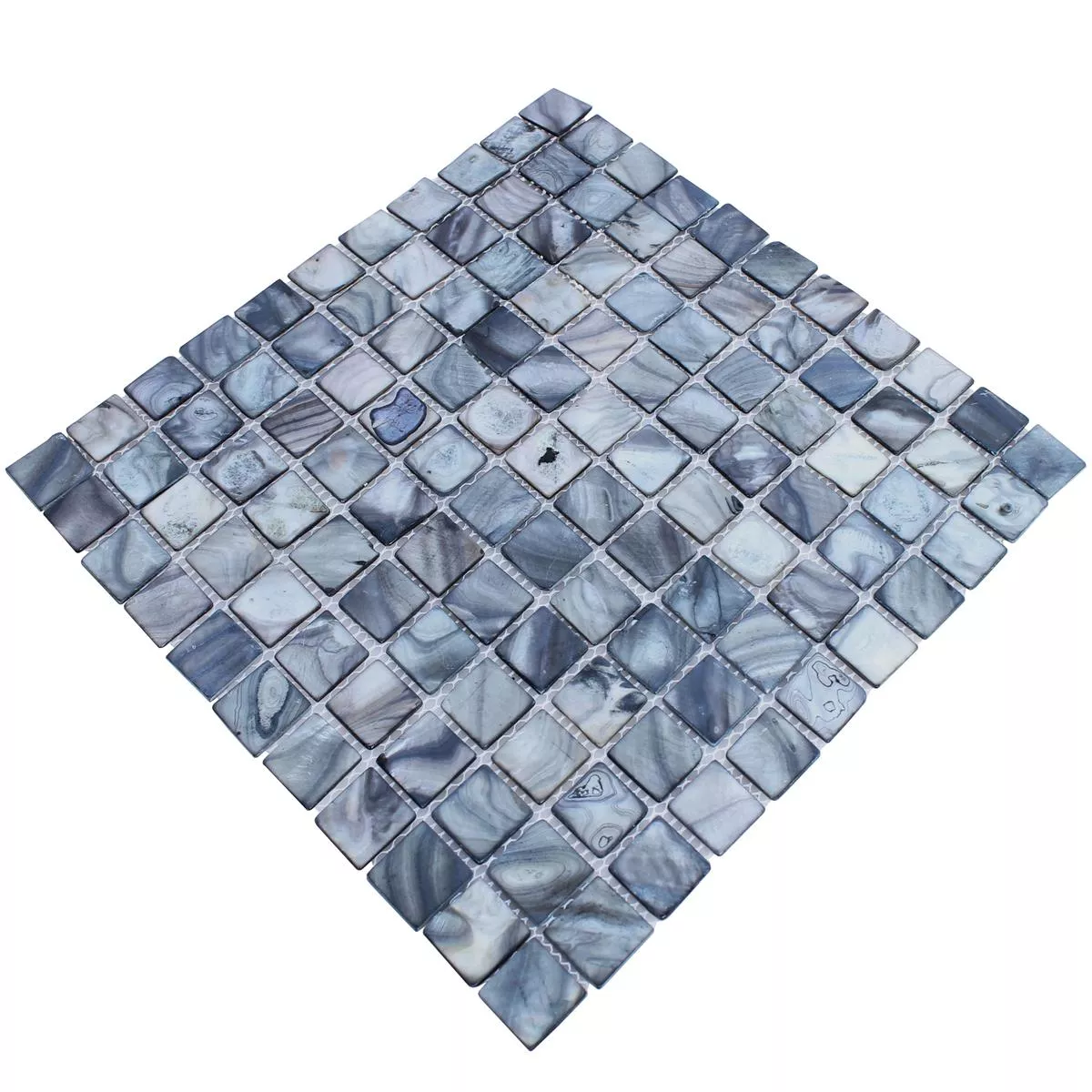 Muster von Mosaikfliesen Glas Perlmutt Effekt Shell
