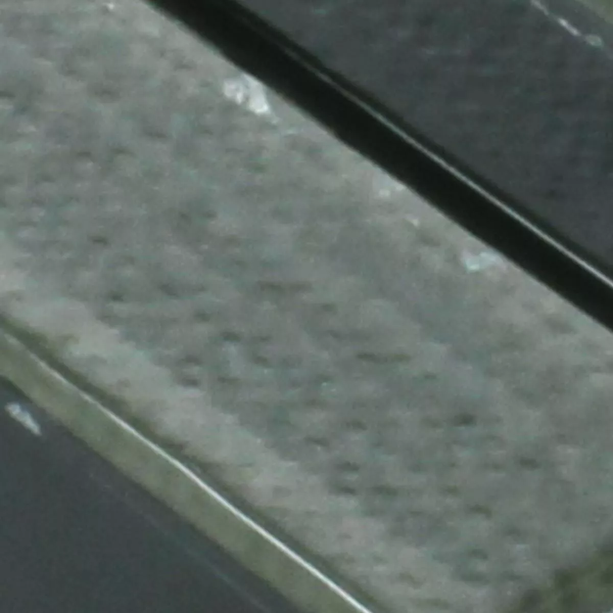 Muster von Mosaikfliesen Glas Naturstein Kalamos Schwarz Grau