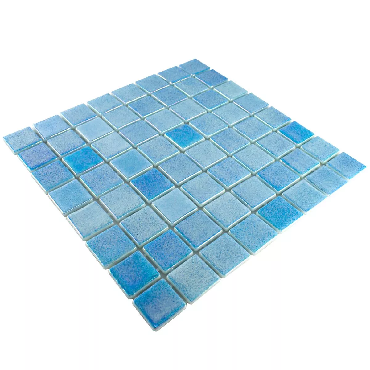 Muster von Glas Schwimmbad Pool Mosaik McNeal Hellblau 38