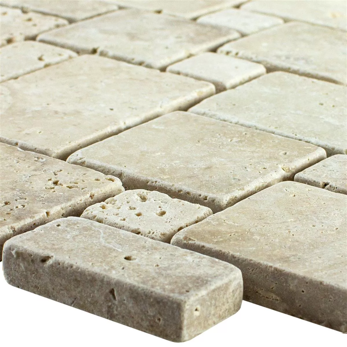 Naturstein Travertin Mosaikfliesen LaGrange Beige Naturstein Travertin Mosaikfliesen LaGrange Beige