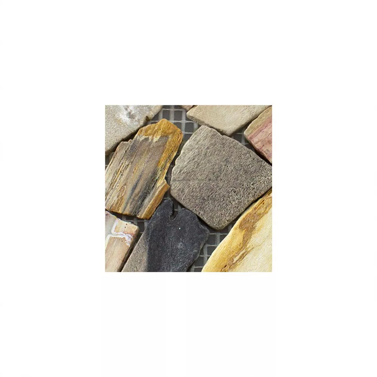 Muster von Marmor Bruch Mosaikfliesen Erdenet Braun Beige