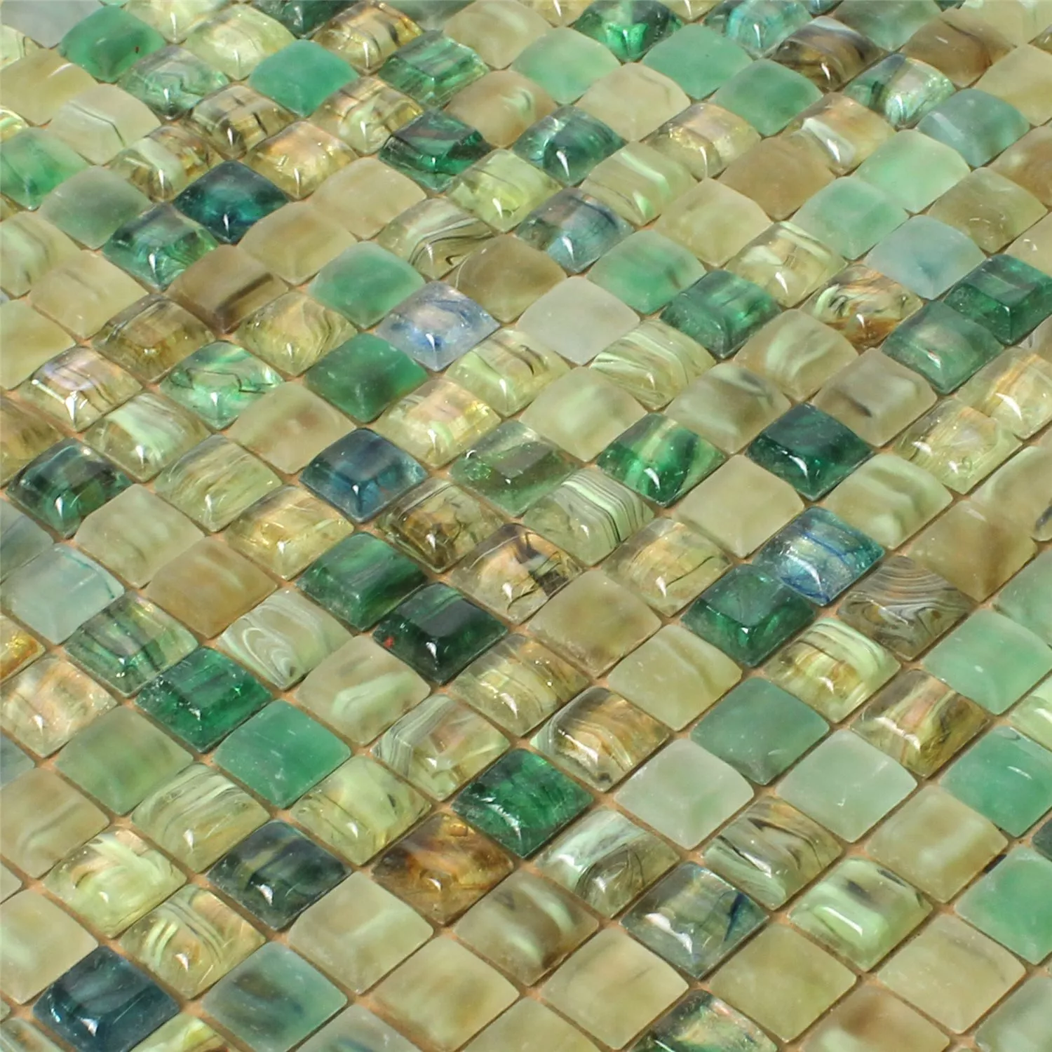 Glas Schwimmbad Pool Mosaik Fliesen Pergamon Grün