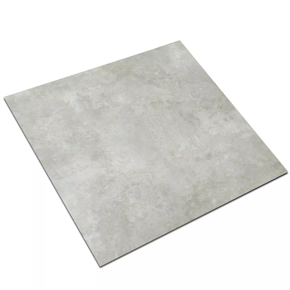 Muster Bodenfliese Illusion Metalloptik Lappato Grau 60x60cm