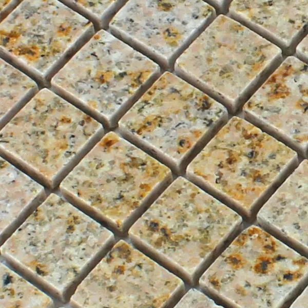 Mosaikfliesen Granit 23x23x8mm Braun