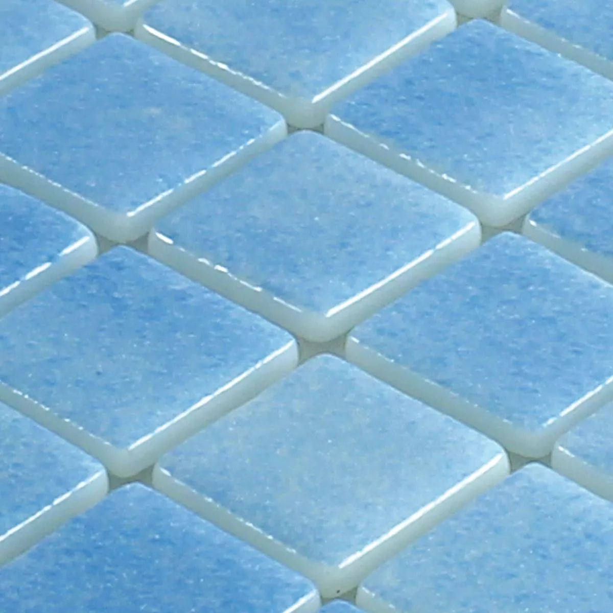 Muster von Glas Schwimmbad Pool Mosaik Antonio Hellblau