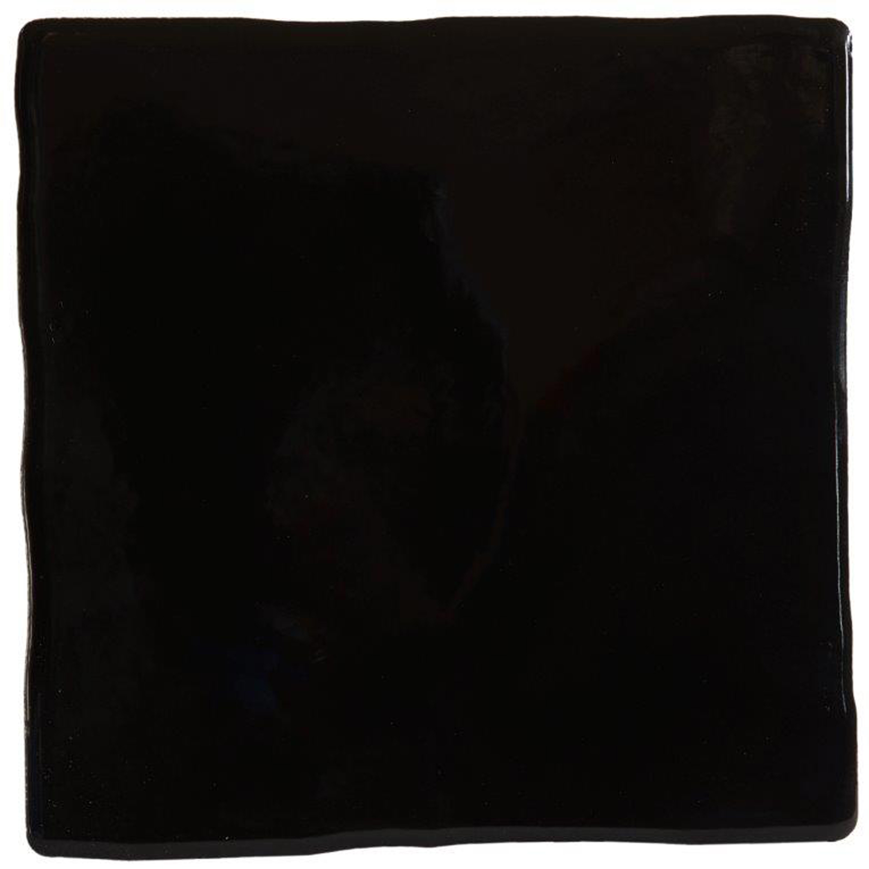Wandfliese Rebecca Gewellt Schwarz 16,2x16,2cm