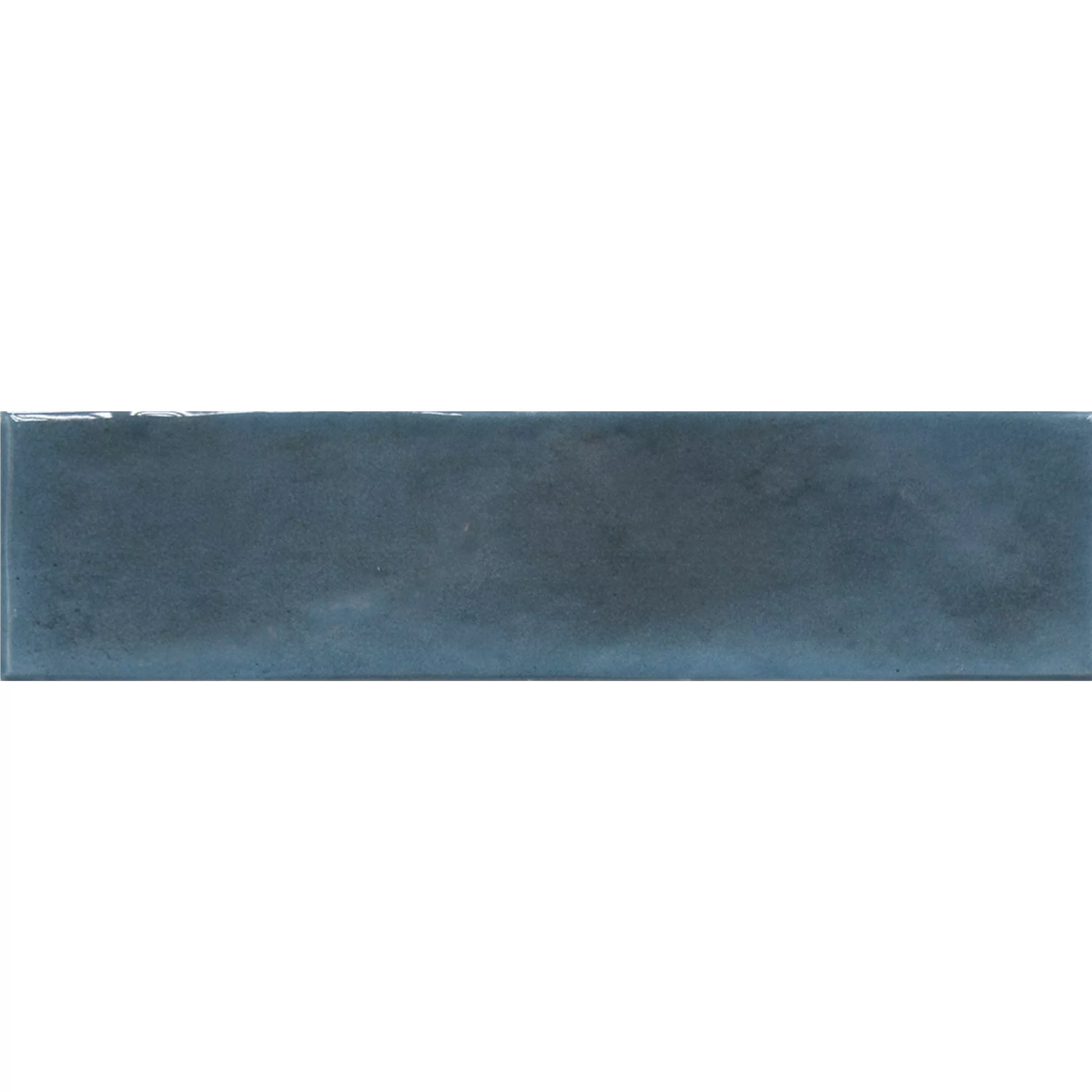 Muster Wandfliesen Conway Gewellt 7,5x30cm Marineblau